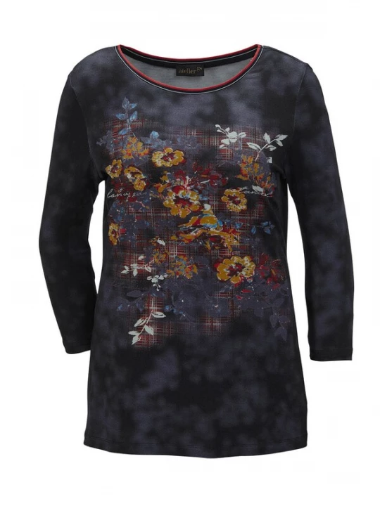 Foto van product Goldner Shirt geel / rood / zwart / wit