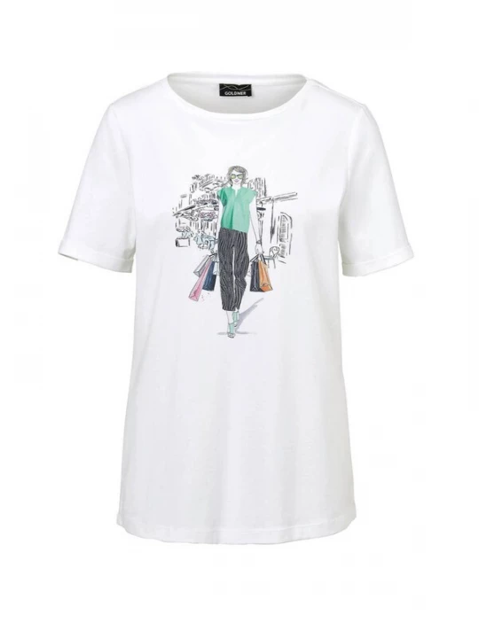 Foto van product Goldner Shirt gemengde kleuren / wit