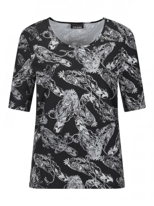 Foto van product Goldner Shirt grijs gemêleerd / zwart