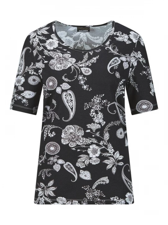 Foto van product Goldner Shirt grijs gemêleerd / zwart