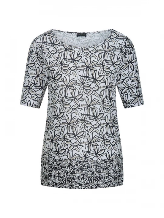 Foto van product Goldner Shirt lichtgrijs / zwart