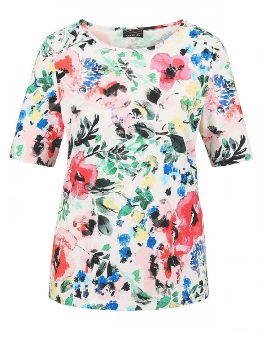 Foto van product Goldner Shirt groen / rood / wit