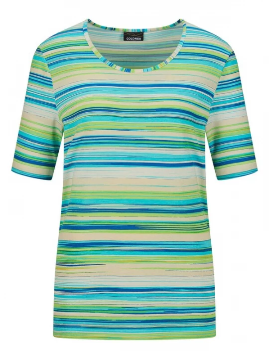 Foto van product Goldner Shirt groen / wit
