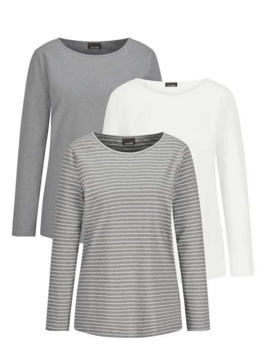 Foto van product Goldner Shirt grijs / wolwit