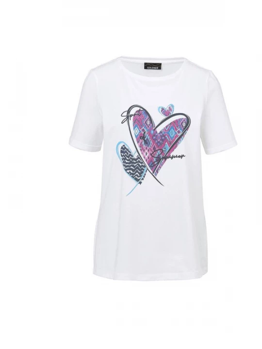 Foto van product Goldner Shirt lichtlila / wit