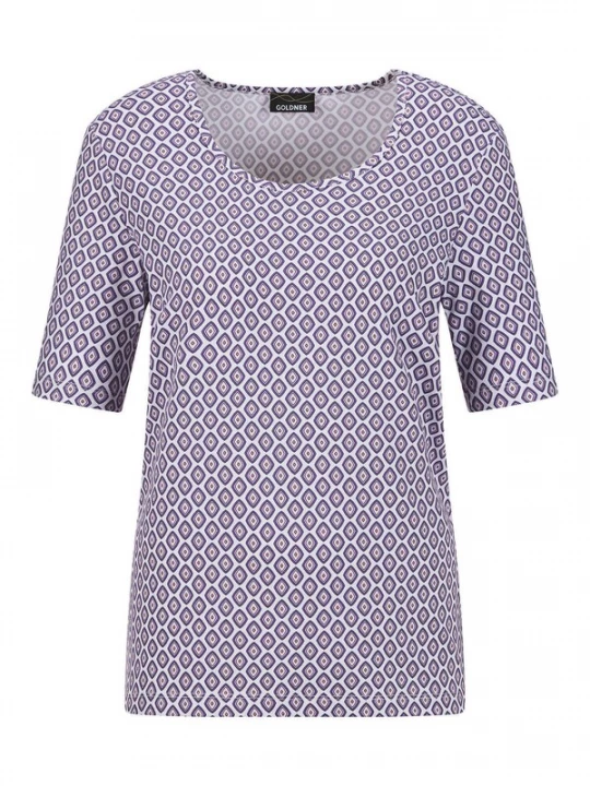 Foto van product Goldner Shirt lila / wit