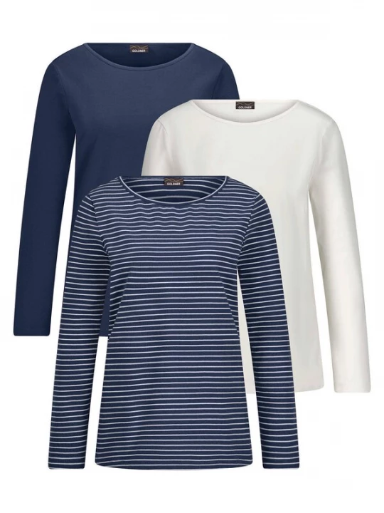Foto van product Goldner Shirt marine / wit