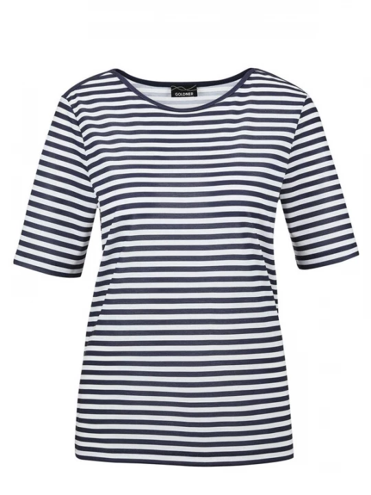 Foto van product Goldner Shirt nachtblauw / offwhite