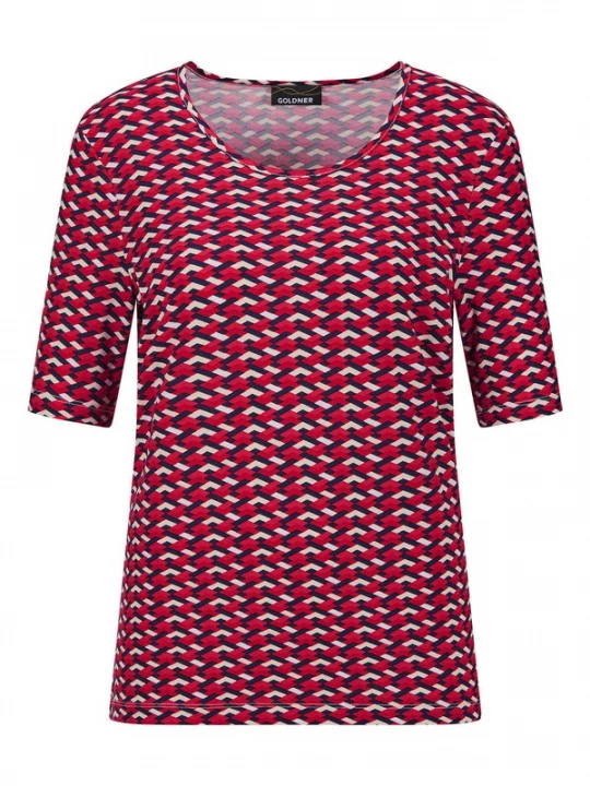 Foto van product Goldner Shirt rood / zwart / wit