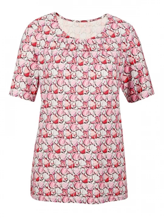 Foto van product Goldner Shirt rosa / rood / wit