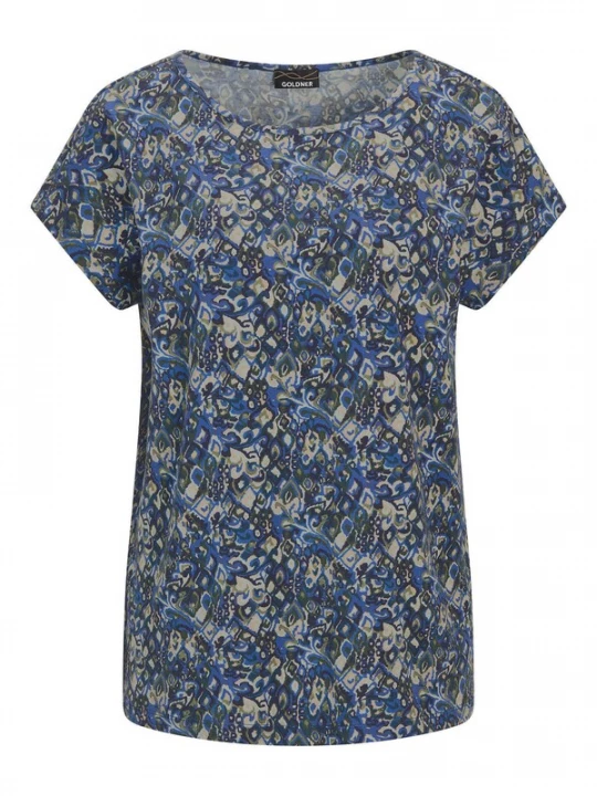 Foto van product Goldner Shirt royal blue / koningsblauw / donkerblauw / grijs