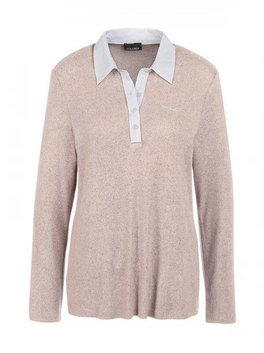 Foto van product Goldner Shirt sand / wit