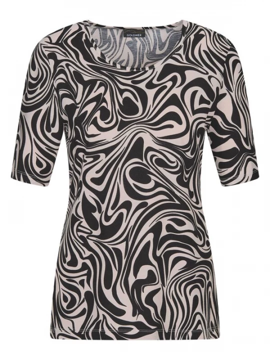 Foto van product Goldner Shirt crème / zwart