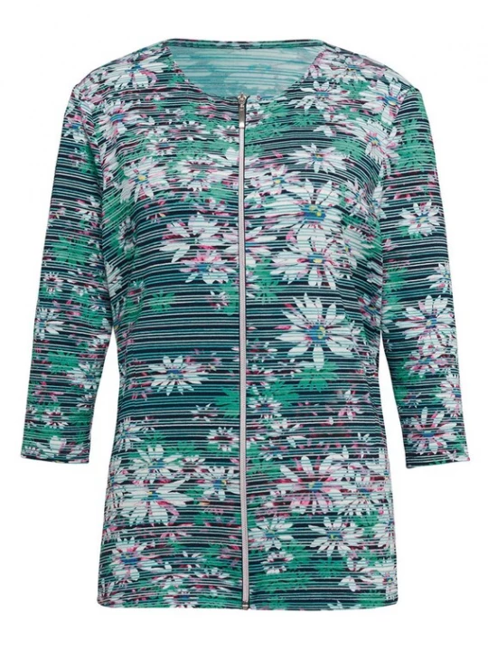 Foto van product Goldner Sweatvest groen / gemengde kleuren