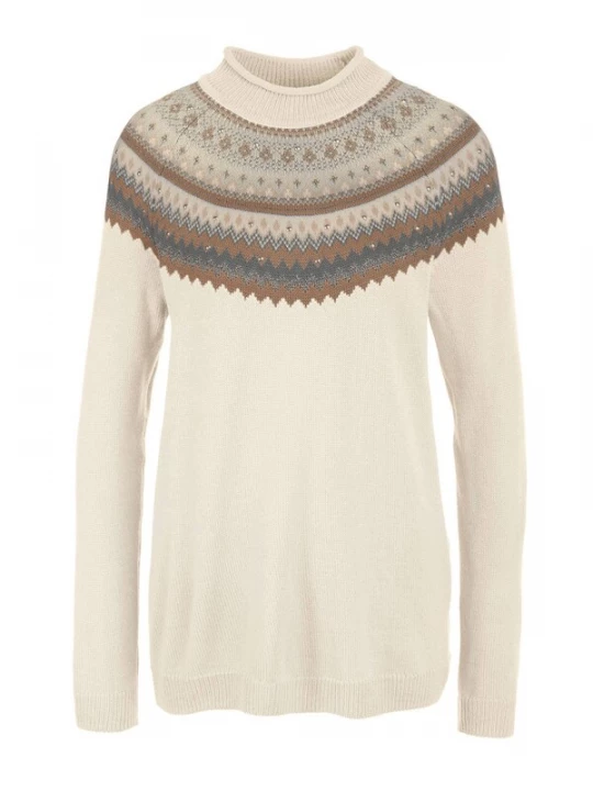 Foto van product Goldner Trui beige / bruin / grijs / donkergrijs / wit