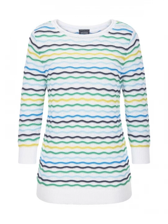 Foto van product Goldner Trui blauw / geel / groen / wit