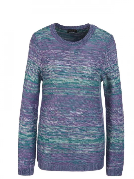 Foto van product Goldner Trui groen / violetblauw / wit