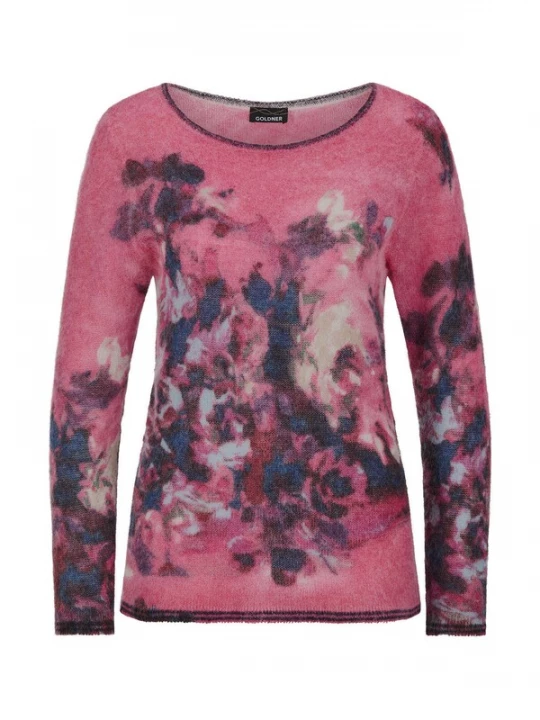 Foto van product Goldner Trui navy / lichtblauw / lichtgrijs / magenta