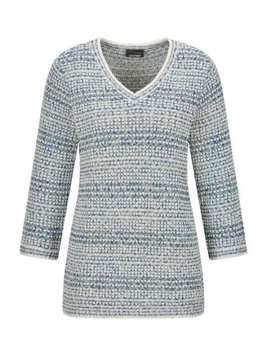 Foto van product Goldner Trui smoky blue / donkerblauw / offwhite