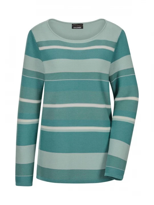 Foto van product Goldner Trui turquoise / pastelgroen