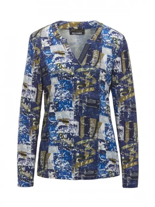 Foto van product Goldner Tuniek blauw / grijs / groen / wit