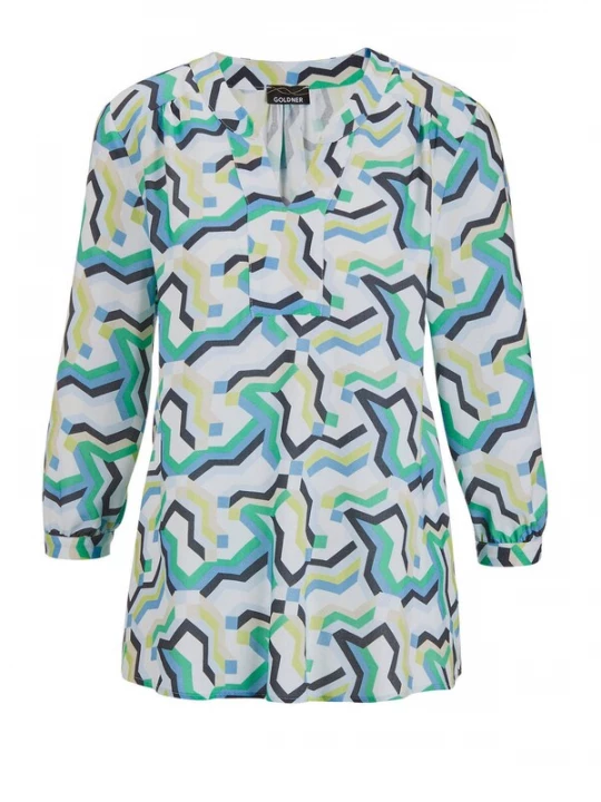 Foto van product Goldner Tuniek blauw / groen / zwart / wit