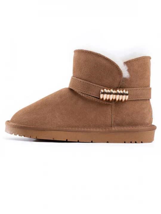 Foto van product Gooce Boots 'Jacinte' kastanjebruin / wit