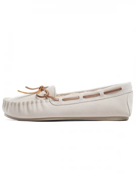 Foto van product Gooce Mocassins 'Cordova' bruin / zilvergrijs