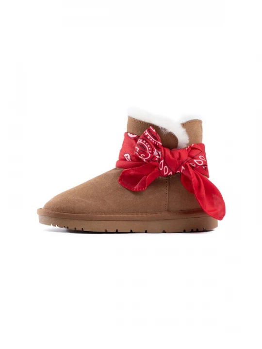 Foto van product Gooce Snowboots bruin / rood / wit