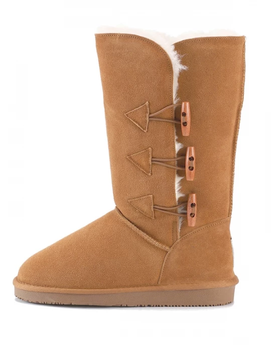 Foto van product Gooce Snowboots 'Cornice' kastanjebruin / wit