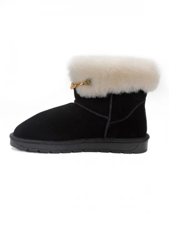 Foto van product Gooce Snowboots 'Gertrude' goud / zwart / wolwit