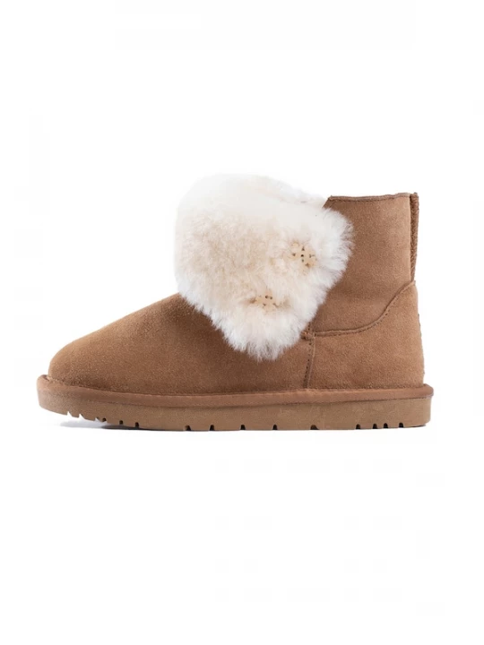 Foto van product Gooce Snowboots 'Junia' crème / kastanjebruin