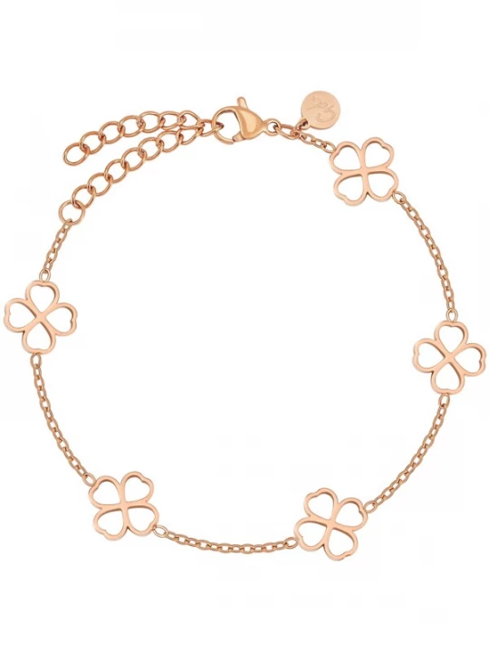 Foto van product GOOD.designs Armband 'Kleeblatt' rose-goud