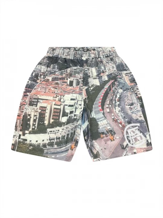 Foto van product Good For Nothing Broek marine / spar / mauve / pastelrood