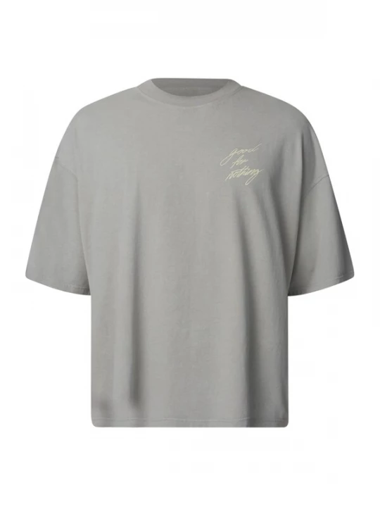 Foto van product Good For Nothing Shirt grijs / lichtgroen