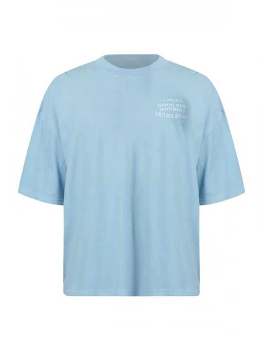 Foto van product Good For Nothing Shirt hemelsblauw / wit