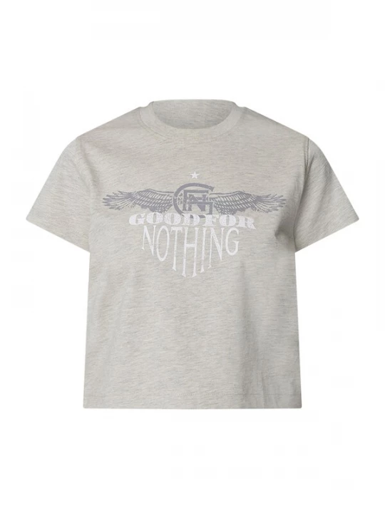 Foto van product Good For Nothing Shirt lichtgrijs / wit