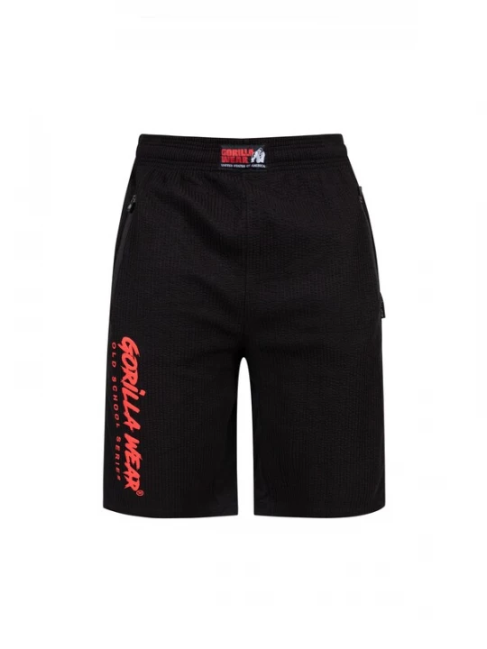 Foto van product Gorilla Wear Broek 'Augustine Old School' rood / zwart / wit