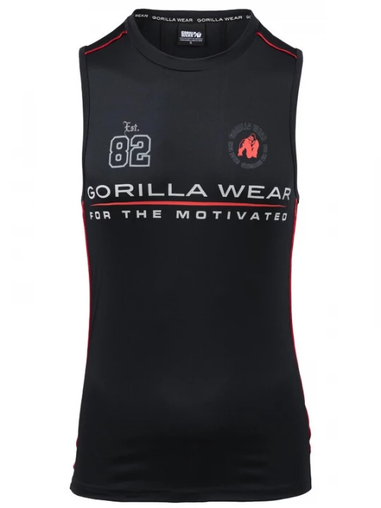 Foto van product Gorilla Wear Functioneel shirt 'Broxton' rood / zwart / wit