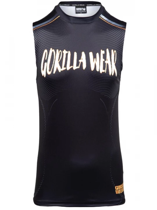 Foto van product Gorilla Wear Functioneel shirt grijs / oranje / zwart / wit