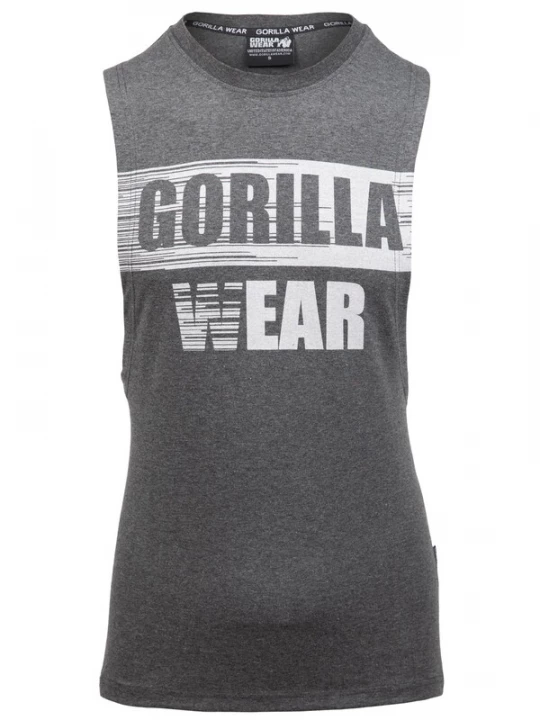 Foto van product Gorilla Wear Functioneel shirt 'Lopez' donkergrijs / wit