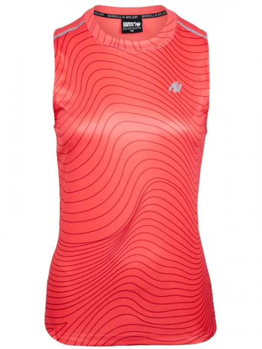 Foto van product Gorilla Wear Functioneel shirt 'Mokena' grijs / rood / watermeloen rood