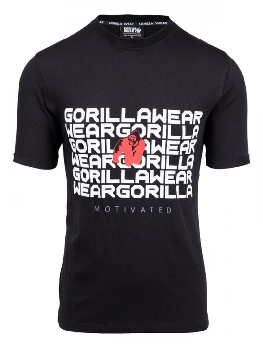 Foto van product Gorilla Wear Shirt 'Bradley' rood / zwart / wit