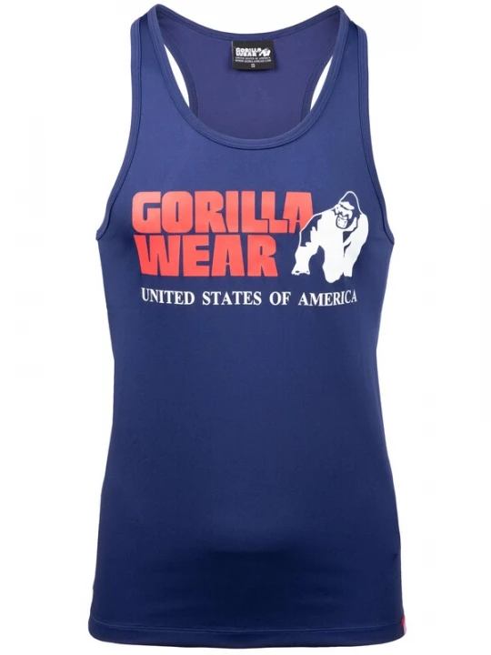 Foto van product Gorilla Wear Shirt navy / bloedrood / wit
