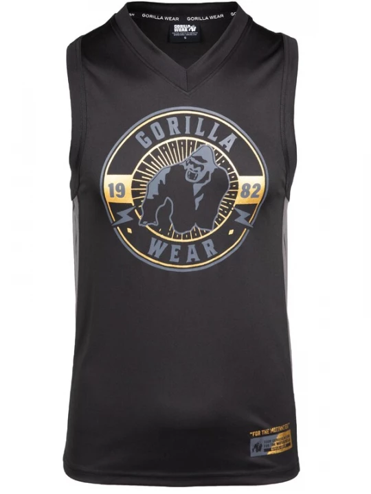Foto van product Gorilla Wear Shirt 'Orlando' goud / basaltgrijs / zwart
