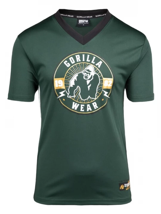 Foto van product Gorilla Wear Shirt 'Orlando' goud / donkergroen / zwart / wit