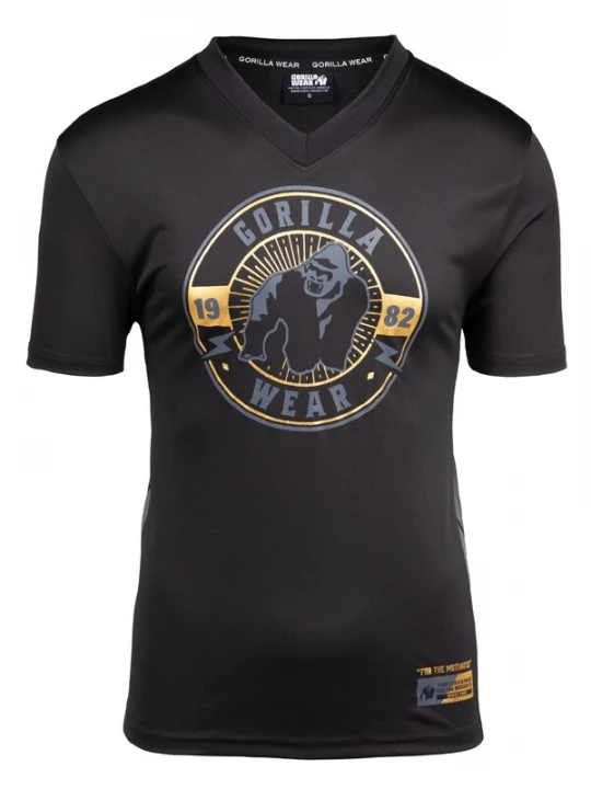 Foto van product Gorilla Wear Shirt 'Orlando' opaal / goud / lichtgrijs / zwart