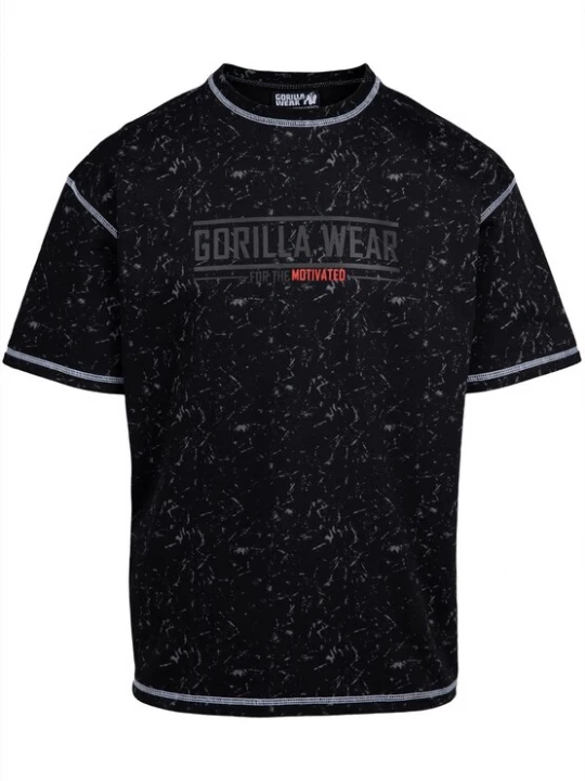 Foto van product Gorilla Wear Shirt 'Saginaw' grijs / rood / zwart