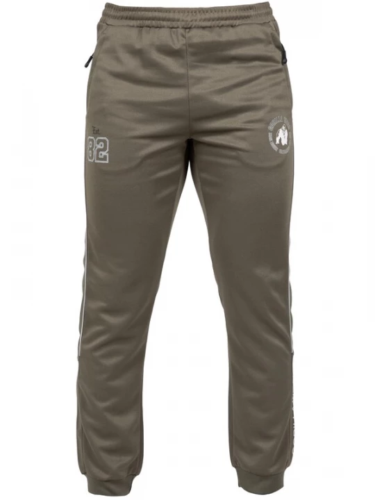 Foto van product Gorilla Wear Sportbroek 'Broxton' olijfgroen / wit