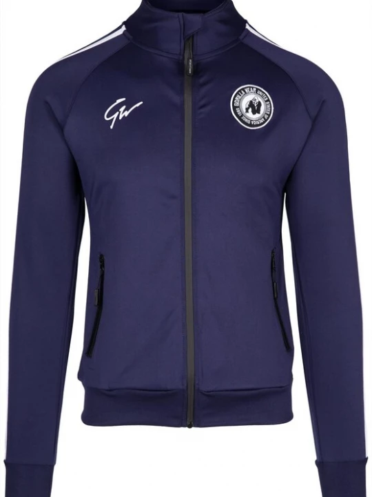 Foto van product Gorilla Wear Sportsweatvest 'Stratford' donkerblauw / wit